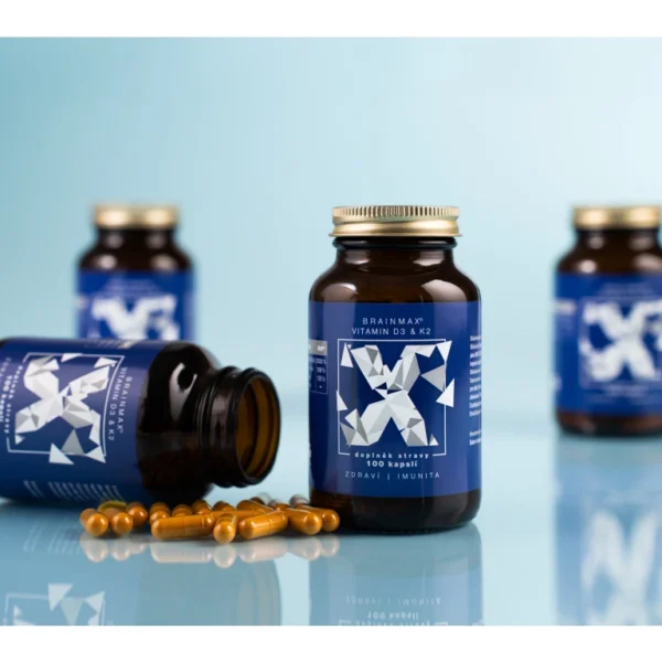 BrainMax Vitamin D3 & K2, D3 5000 IU / K2 jako MK7 all-trans K2VITAL®DELTA 150 mcg, 100 rostlinných kapslí - Obrázek 4