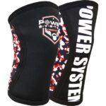 Bandáže na koleno CrossFit Knee Sleeves – 1 pár, černo-červená – L/XL