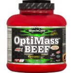 OptiMass Beef – 2500 g, dvojitá bílá čokoláda