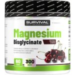 Magnesium Bisglycinate – 300 g, černá višeň