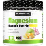 Magnesium Quattro Matrix – 300 g, jablko-mango