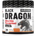 Black Dragon Ultra Stim Pre-workout – 300 g, černá višeň