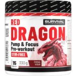 Red Dragon Pump & Focus Pre-workout – 330 g, černá višeň