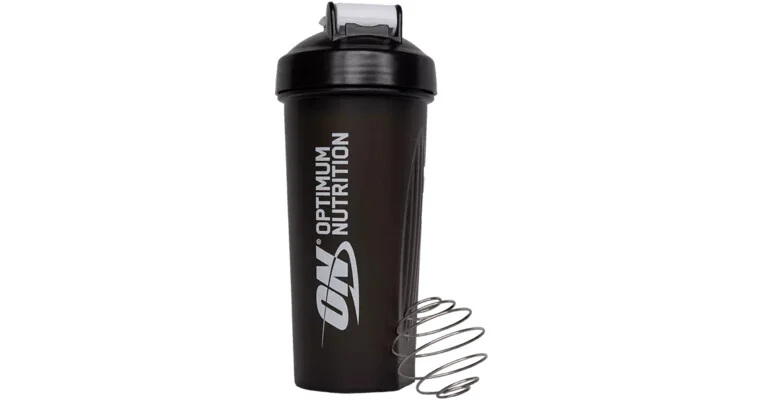 Optimum Nutrition Shaker Plus 600 ml – průhledná černá
