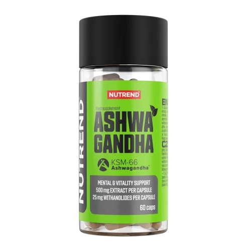 Nutrend Ashwagandha 60 kapslí – KSM-66® (adaptogen)